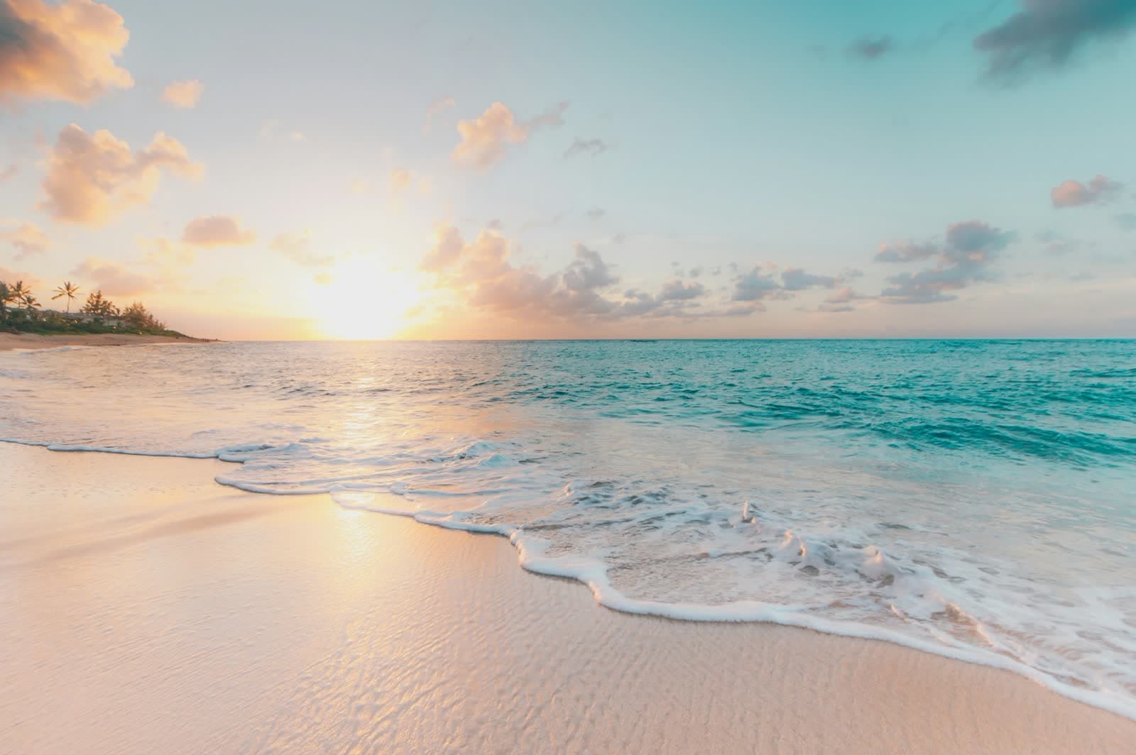A calm Bali beach on the Sanur coast