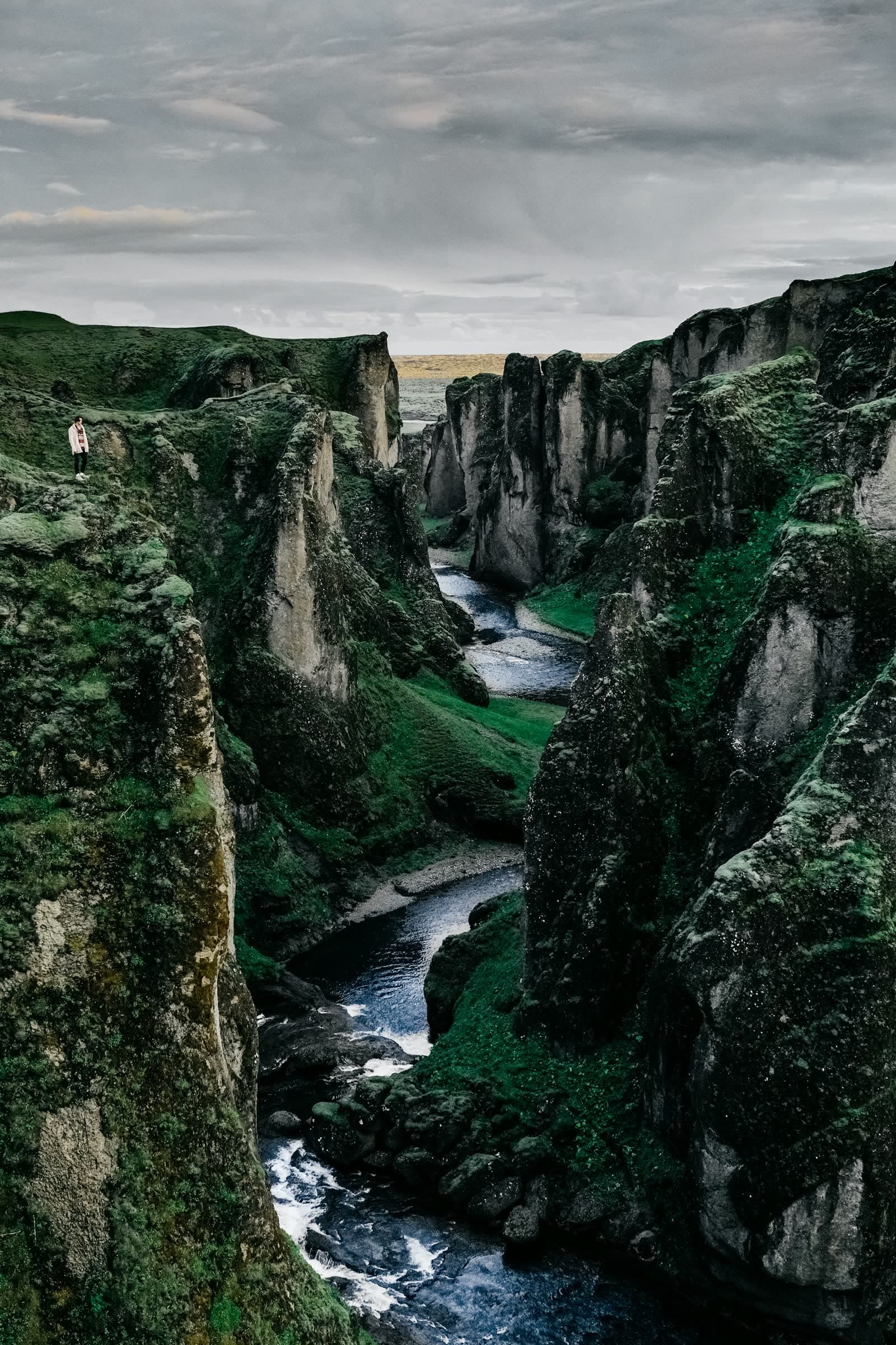 Canyon walls on a Bali river